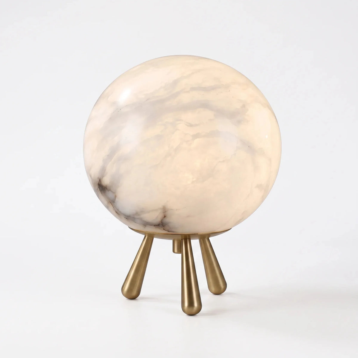 Alabaster Globe Four-Leg Table Lamp