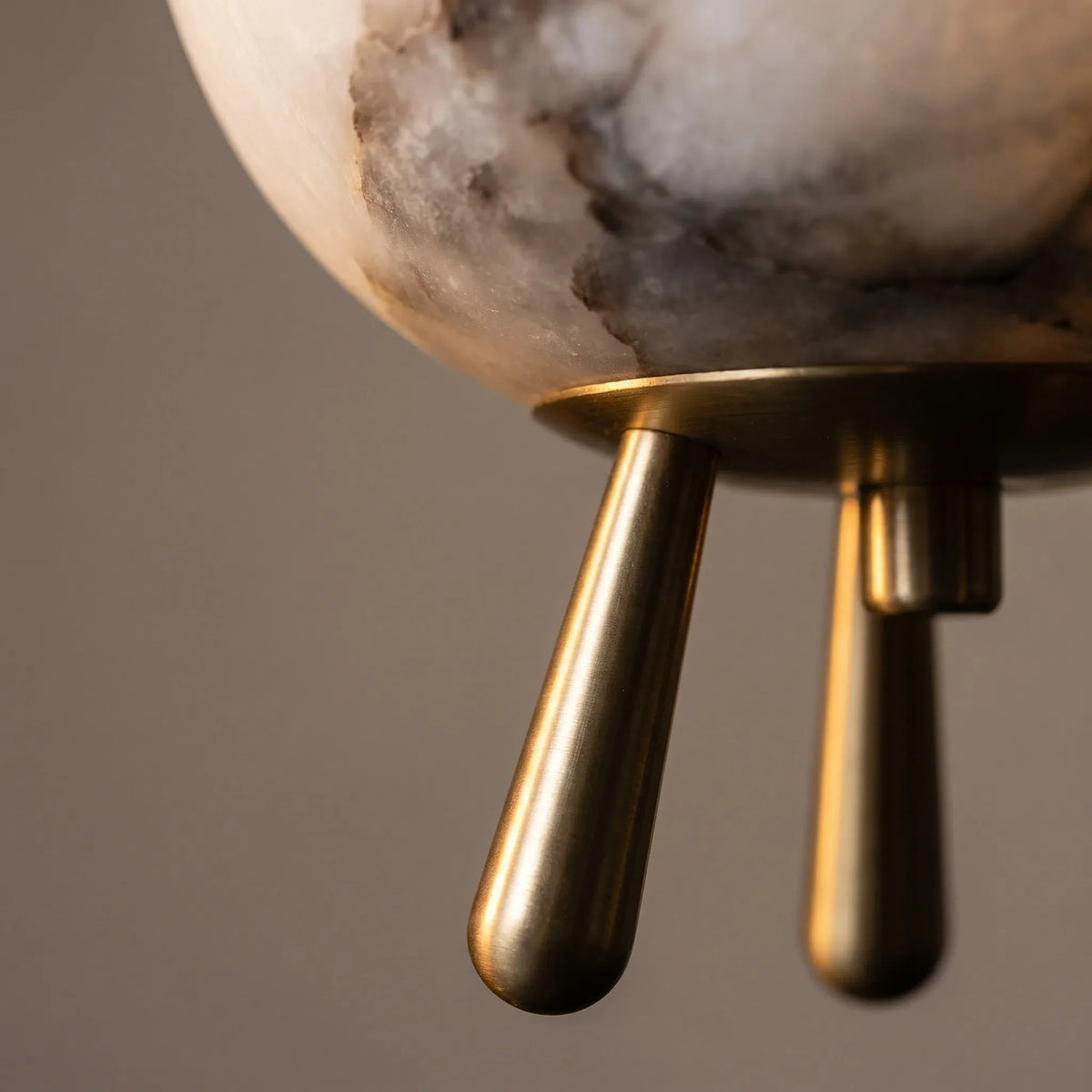 Alabaster Globe Four-Leg Table Lamp
