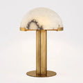 Art Deco Alabaster Dome Table Lamp