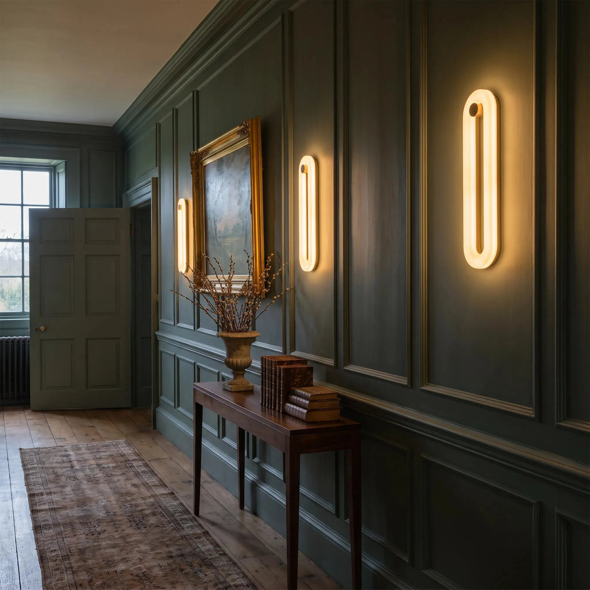 Brass Loop LED Wall Light