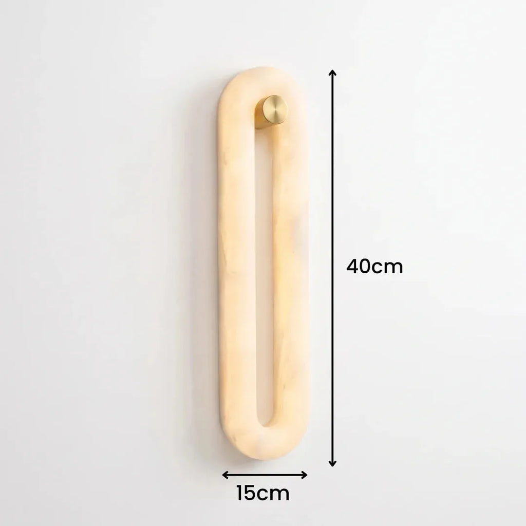 Brass Loop LED Wall Light