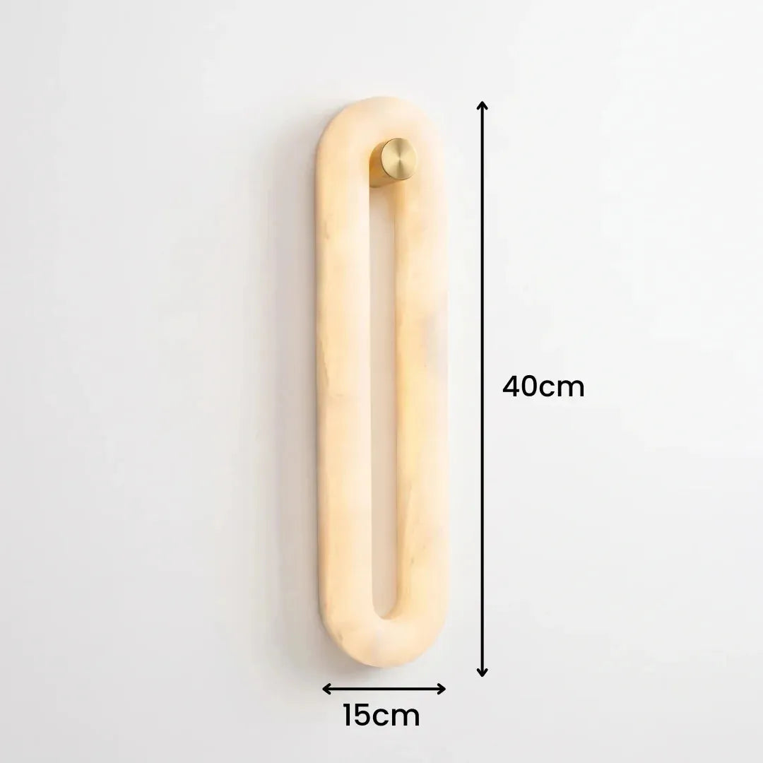 Brass Loop LED Wall Light