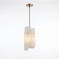 Curved Panel Alabaster Pendant Light