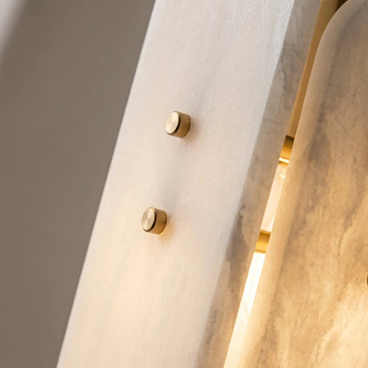Curved Panel Alabaster Pendant Light