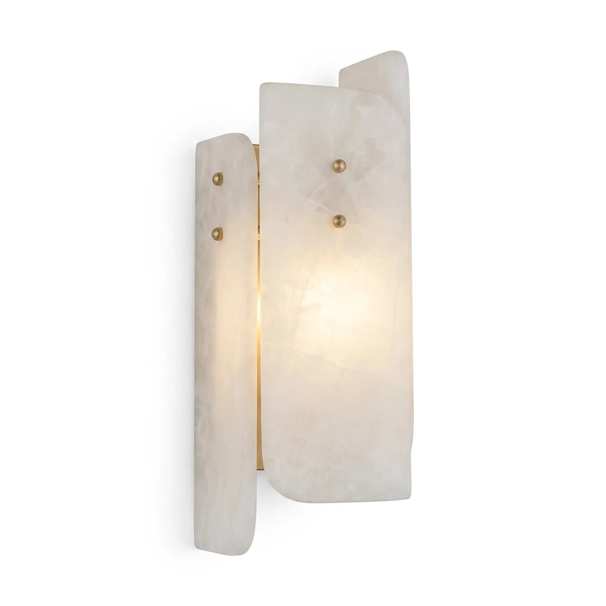 Curved Panel Alabaster Wall Light