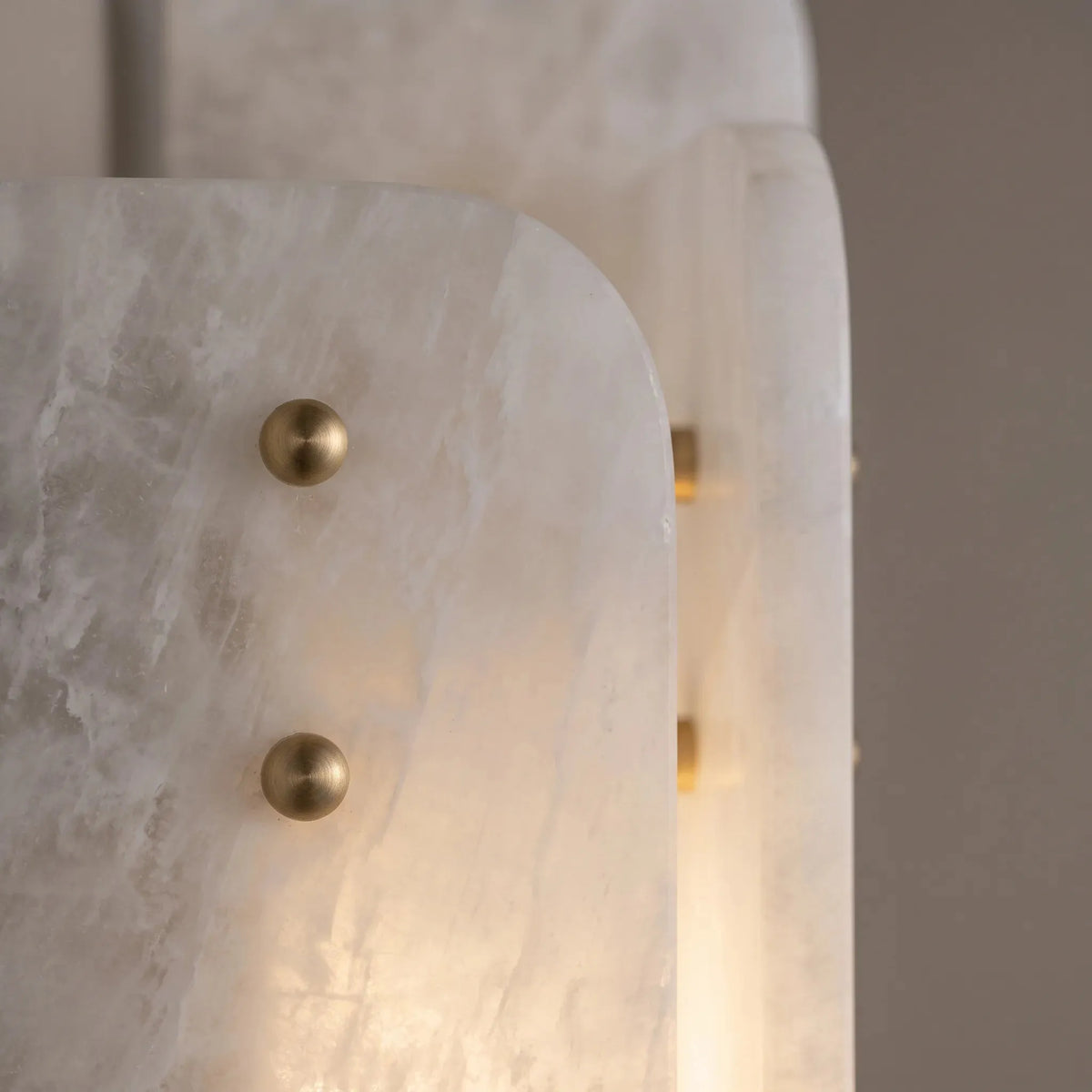 Curved Panel Alabaster Wall Light