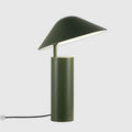 Adjustable cone shade steel table lamp, in Olive Green