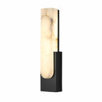 Alabaster panel wall light, Black
