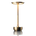 Aluminium cordless table lamp, Gold