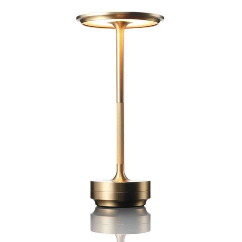 Aluminium cordless table lamp, Gold