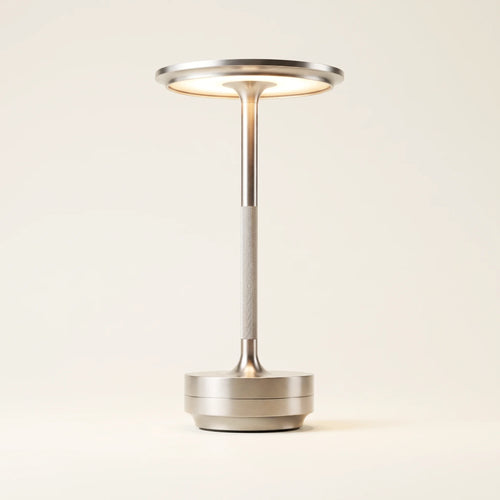 Aluminium Cordless Table Lamp, Silver