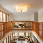 Art Deco flush ceiling light in a room