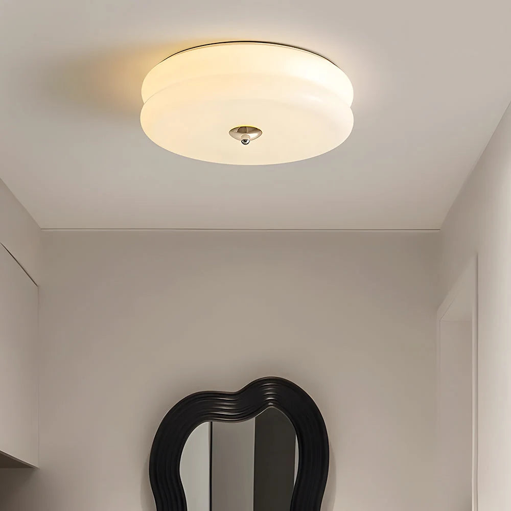 Art Deco flush ceiling light in a room