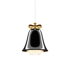 Bell pendant chandelier, in black