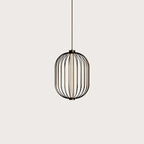 Bowed rod cage LED pendant, Small size