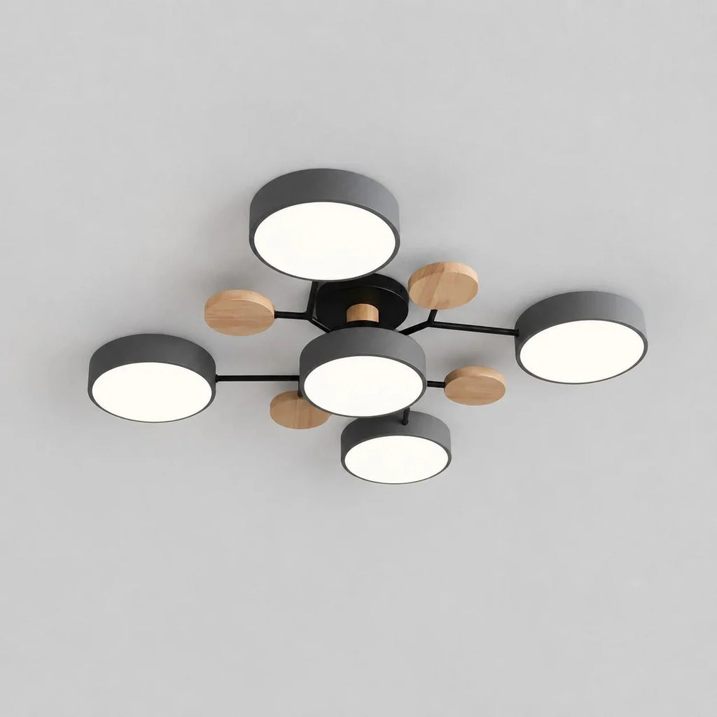 Branched LED ceiling light