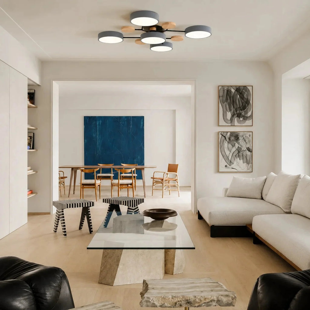 Branched LED ceiling light