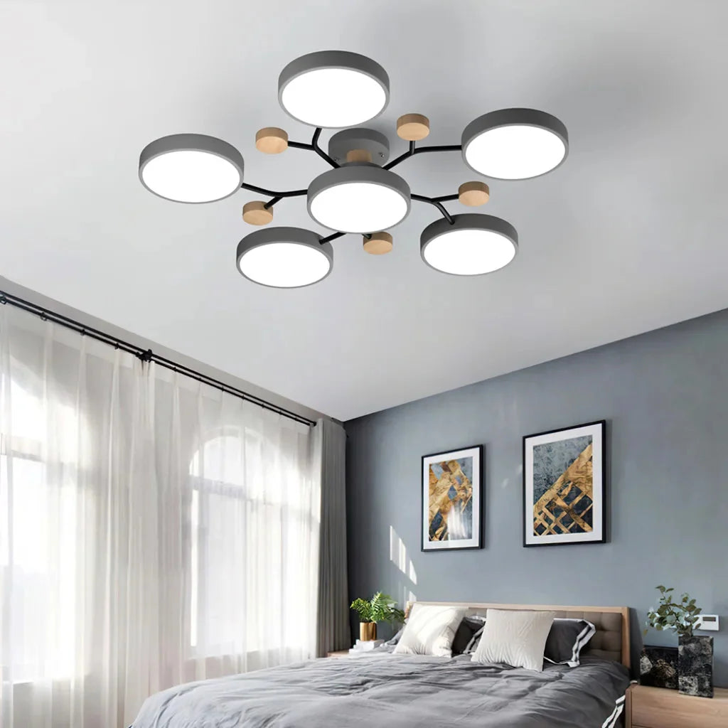 Branched LED ceiling light