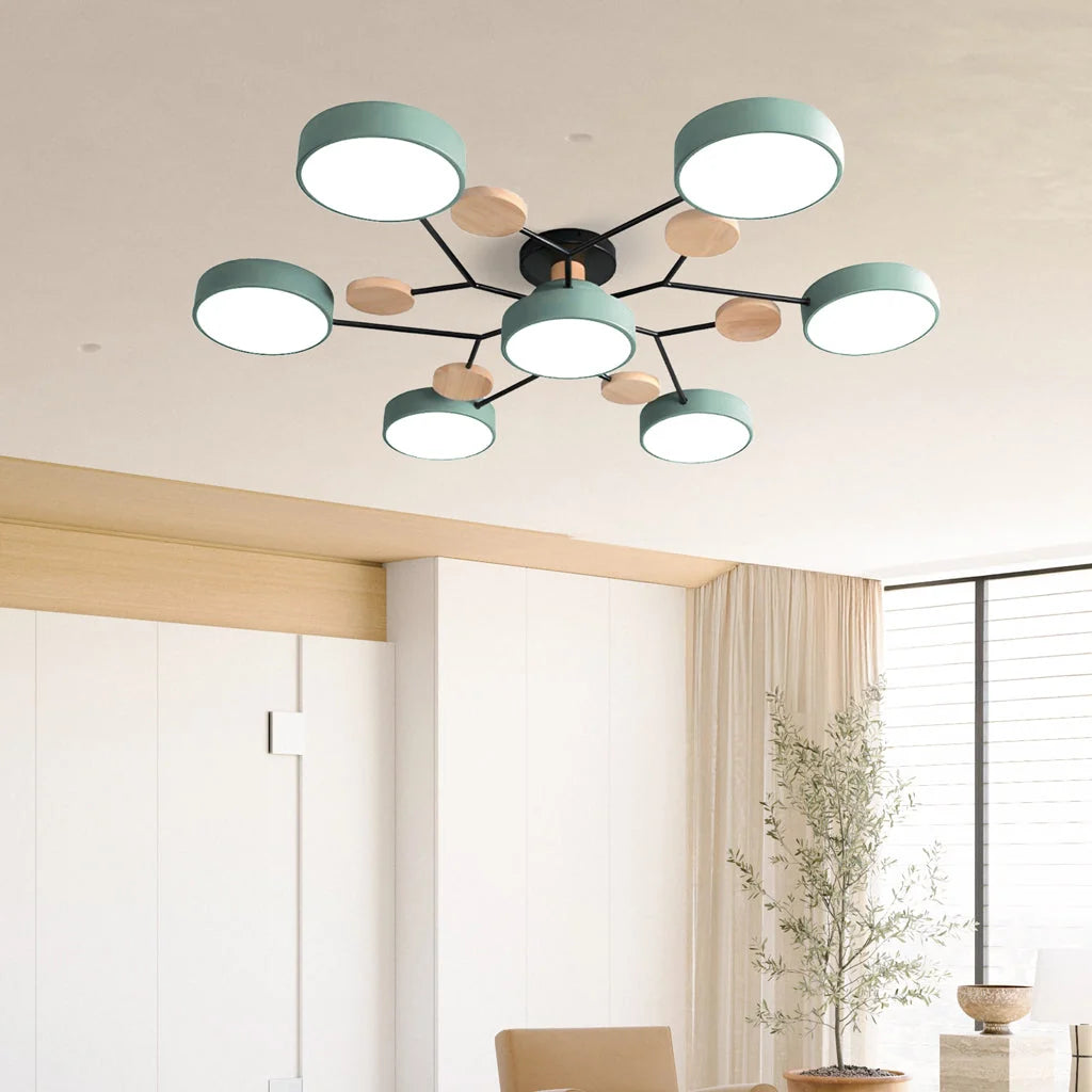 Branched LED ceiling light