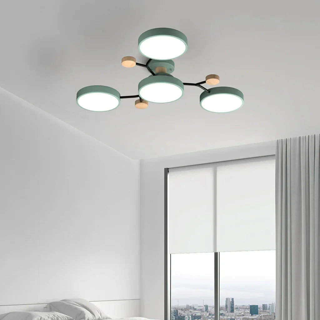 Branched LED ceiling light
