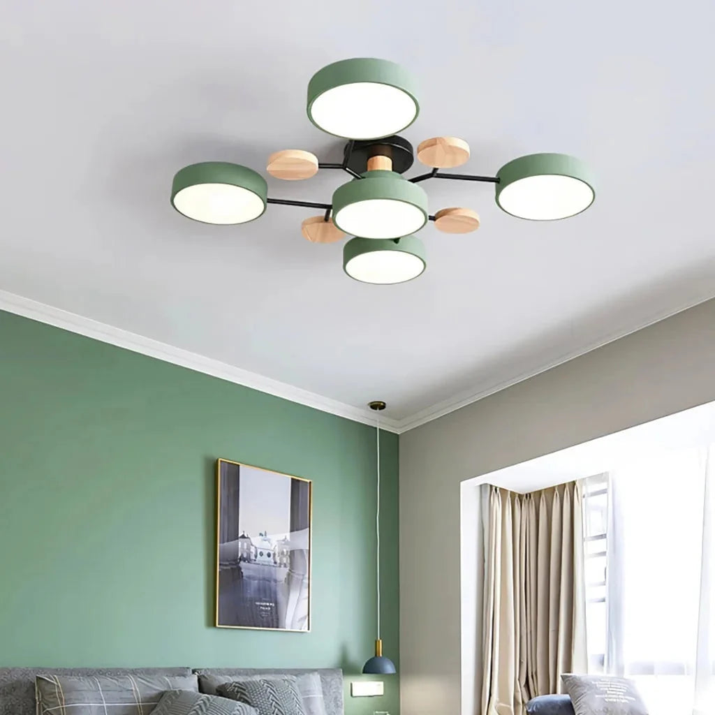 Branched LED ceiling light