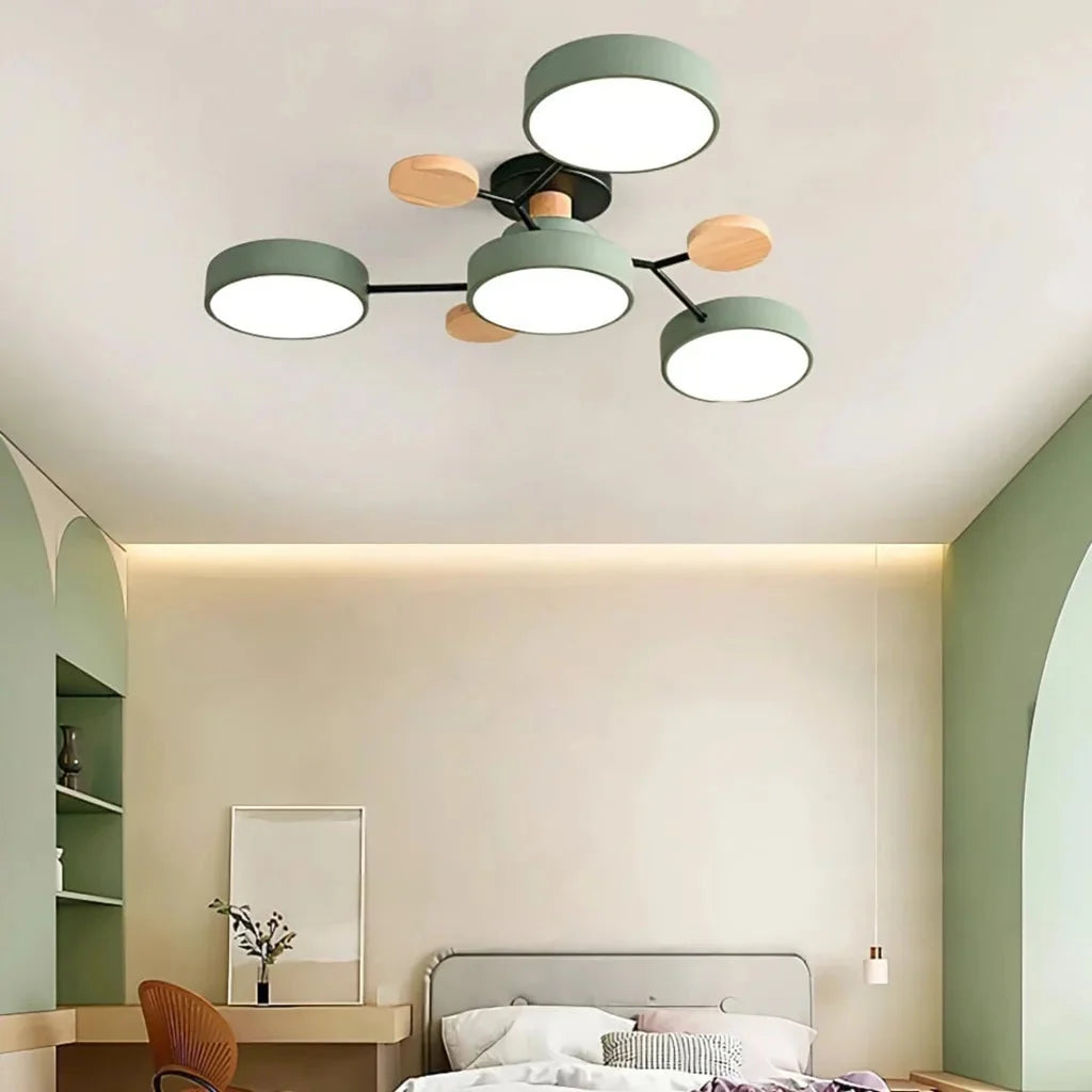Branched LED ceiling light