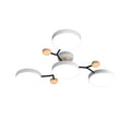 Branched LED ceiling light, White, 4 lights, Warm white