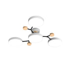 Branched LED ceiling light, White, 4 lights, Warm white