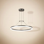 Circular LED ring pendant light
