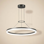 Circular LED ring pendant light