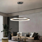 Circular LED ring pendant light