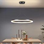 Circular LED ring pendant light