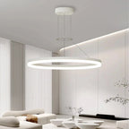 Circular LED ring pendant light