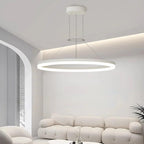 Circular LED ring pendant light