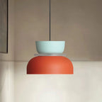 Colour block bowl pendant light
