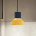 Colour block bowl pendant light