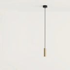 Compact cylinder LED pendant, on a long cord