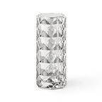 Crystal-effect cordless table lamp, unlit