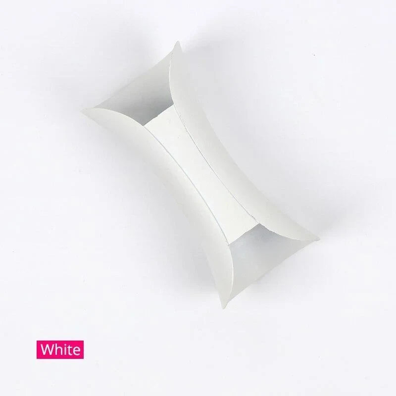 Curved up and down outdoor wall light, in white