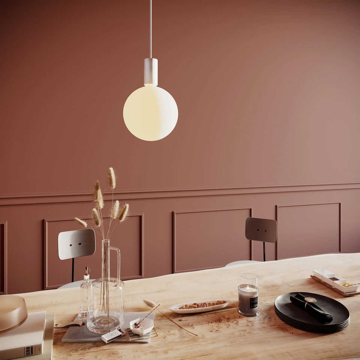 A Single Globe Over the Table