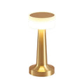 Glowing disc cordless table lamp, Gold