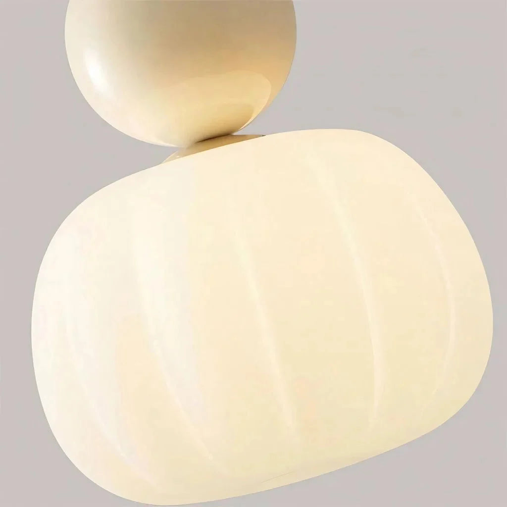 Fluted bead pendant light