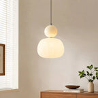Fluted bead pendant light