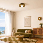 Glass disc ceiling or wall light