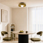 Glass disc ceiling or wall light