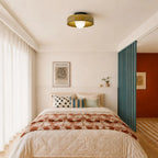 Glass disc ceiling or wall light