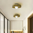 Glass disc ceiling or wall light