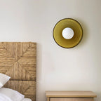 Glass disc ceiling or wall light
