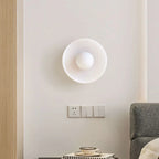 Glass disc ceiling or wall light