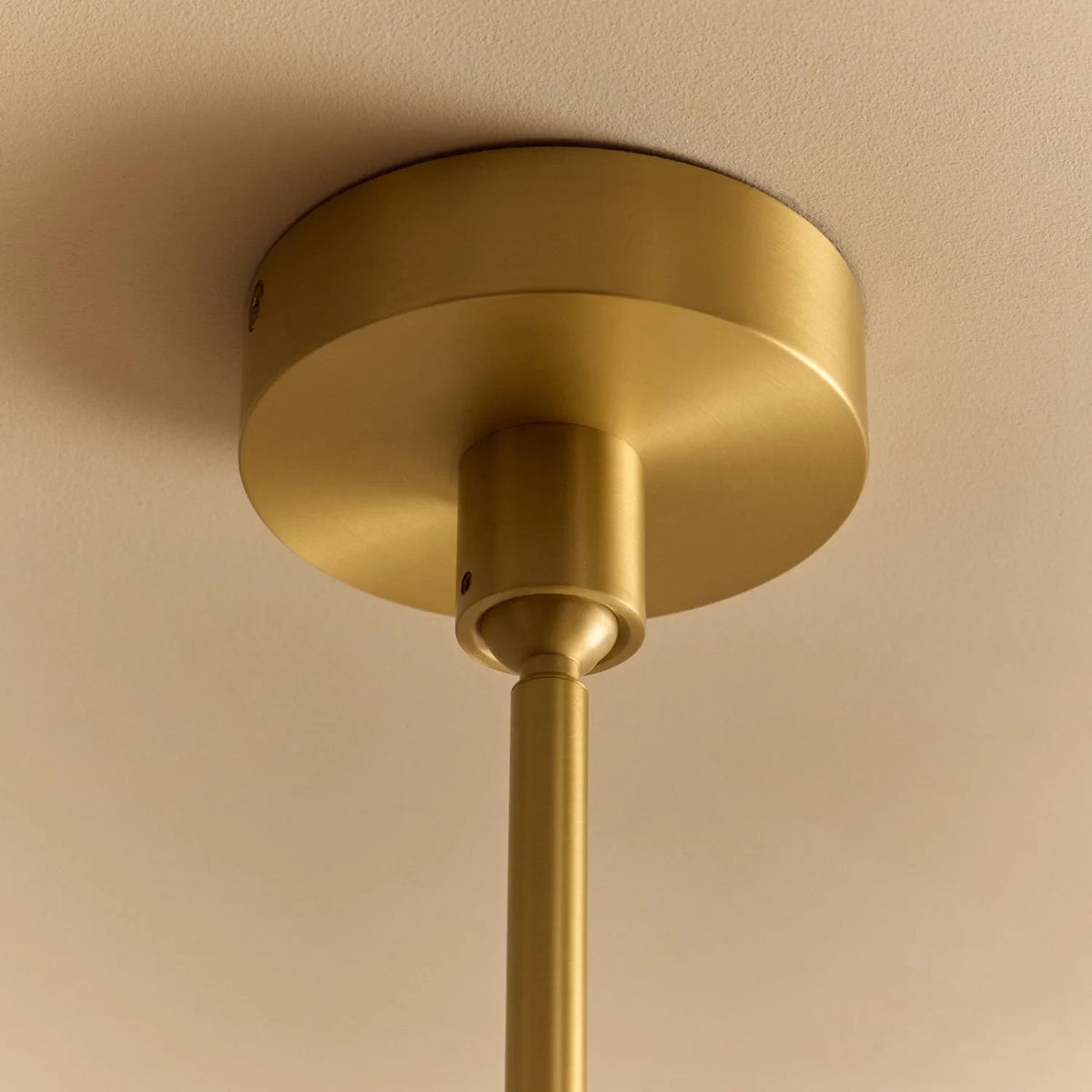 Glass wing chandelier, brass ceiling rose